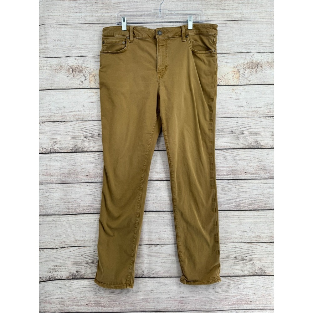 American Eagle Slim Pants Mens 36x32 Tan Flex Stretch Chino